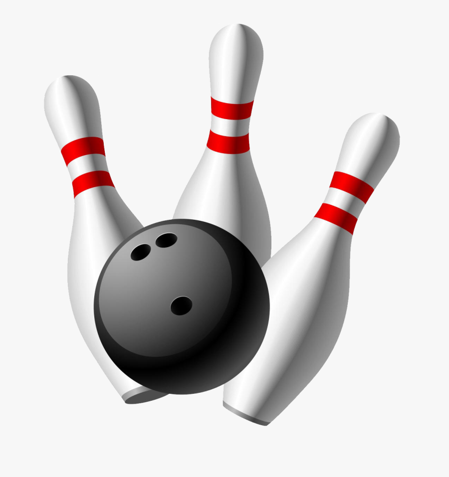 Bowling Png - Transparent Background Bowling Ball And Pins, Transparent Clipart