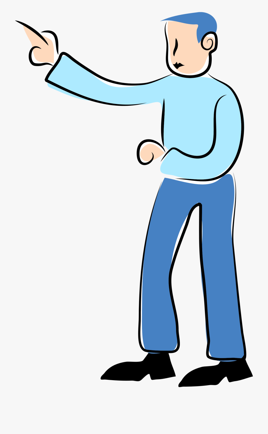 Pointing Man 2 Clip Arts - Person Pointing Clipart Png, Transparent Clipart