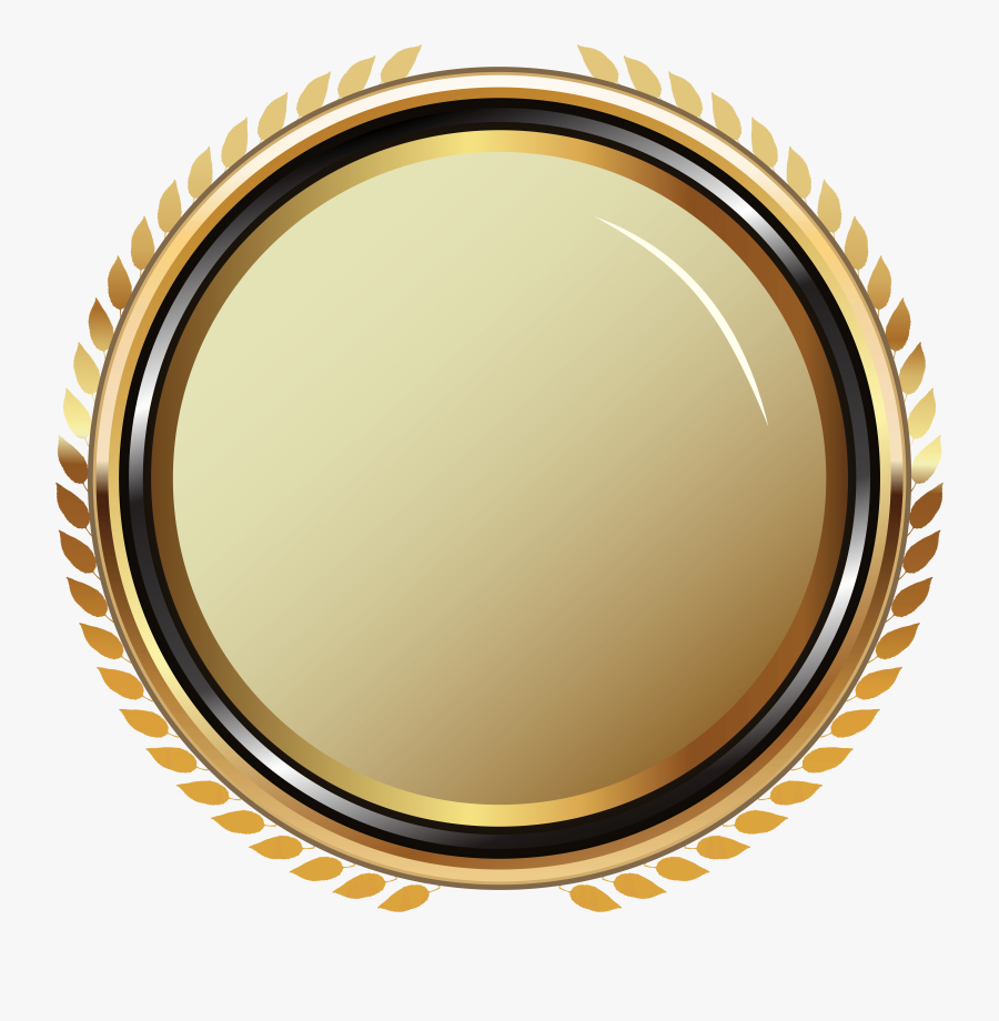Gold Oval Badge Transparent Png Clip Art Image - Gold Oval Png Frame, Transparent Clipart