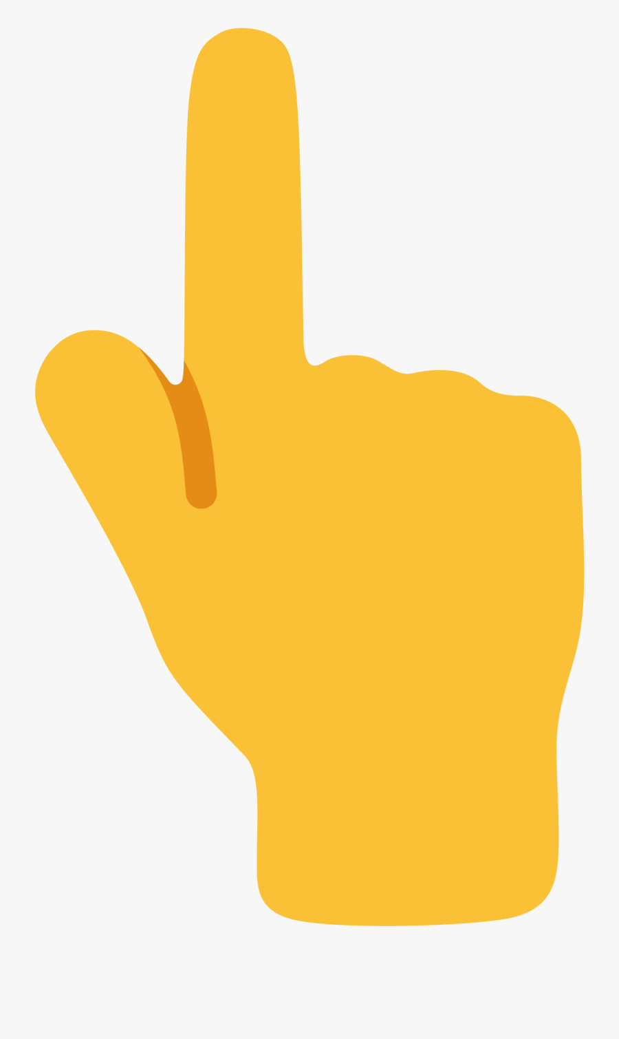 Finger Emoji, Transparent Clipart