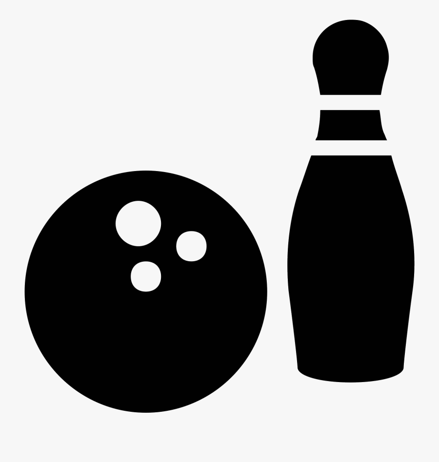 Transparent Bowling Pin Clipart - Bowling Icon, Transparent Clipart