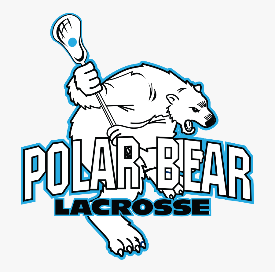 Polar Bear Lacrosse - Bear With Lacrosse Stick, Transparent Clipart