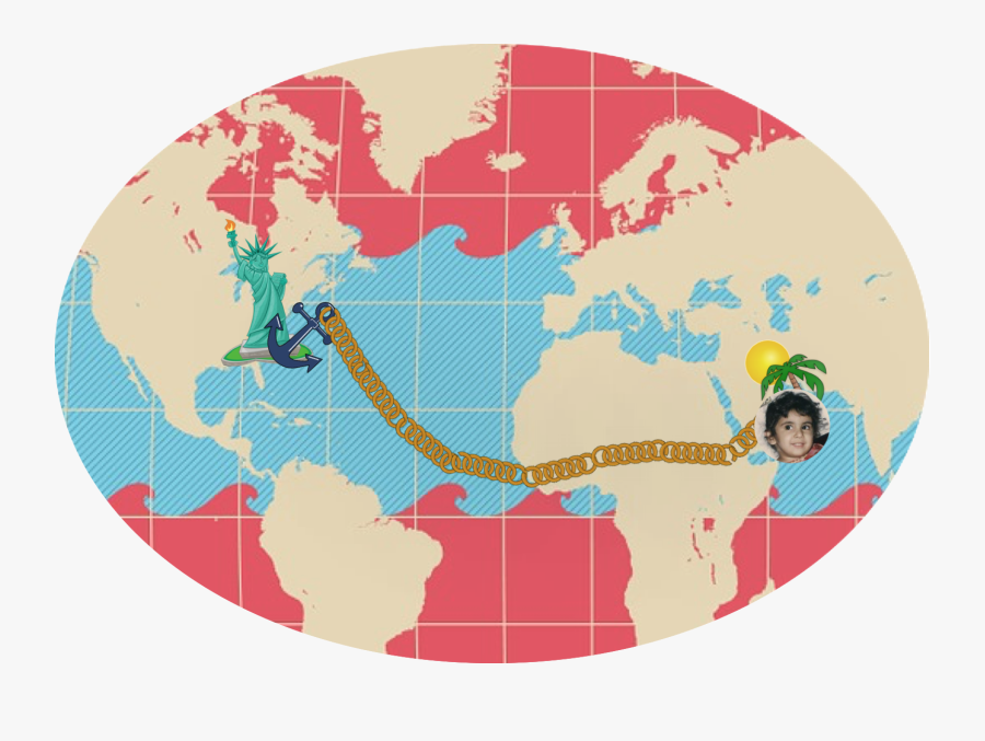 Patriotic Clipart Kid President - Globe Us And Europe, Transparent Clipart