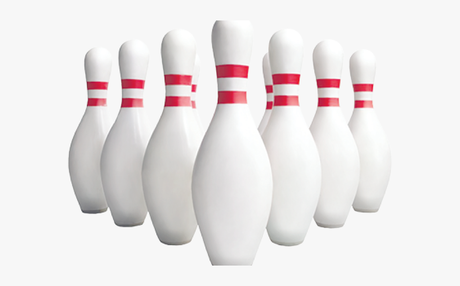 Bowling Pins, Transparent Clipart
