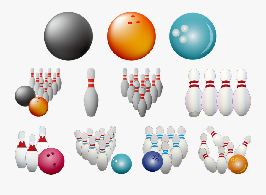 Transparent Bowling Pin Png - Ten-pin Bowling, Transparent Clipart