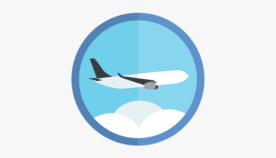 Gar Traveler Badge - Wide-body Aircraft, Transparent Clipart