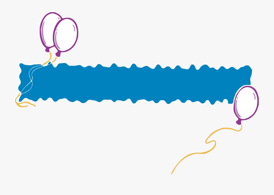 Blue Flag Clipground Png - Banner Happy Birthday Png, Transparent Clipart