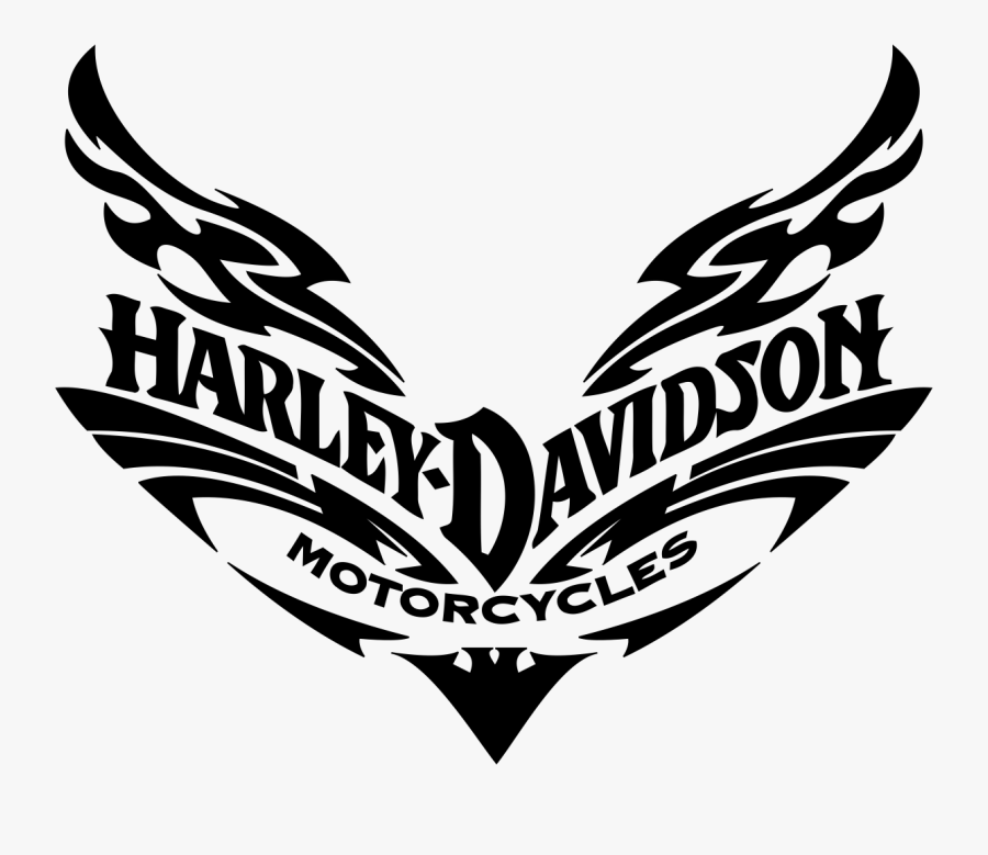 Silhouette Cameo Vinyl, Silho - Harley Davidson Clipart Black And White, Transparent Clipart