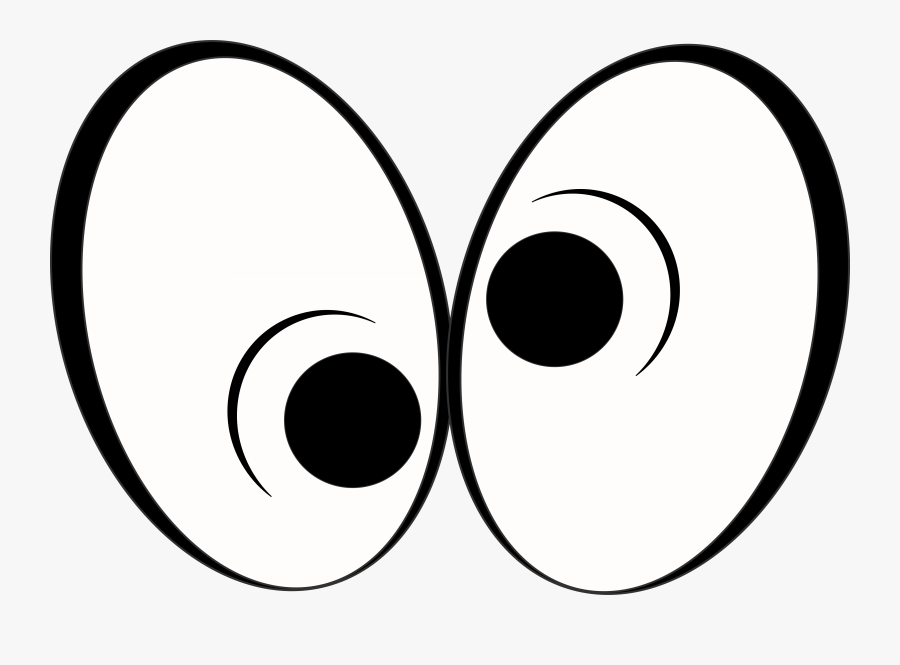 Cartoon Image Of Eyes Looking - Funny Cartoon Eyes Png, Transparent Clipart