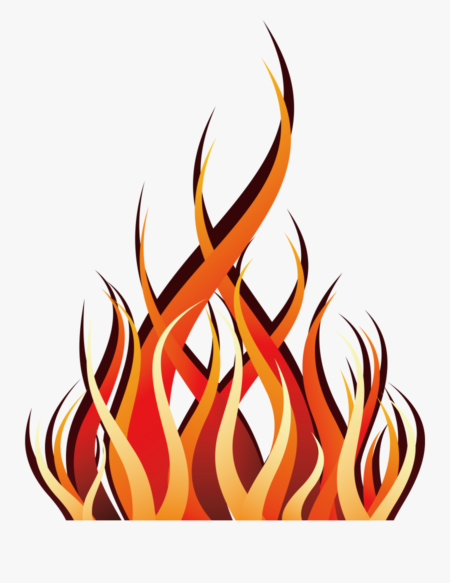 Clip Art Abstract Flames - Flames Png, Transparent Clipart