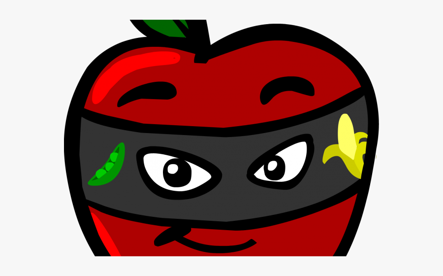 Red Eyes Clipart Simple Halloween - Fruit Mask For Kid, Transparent Clipart