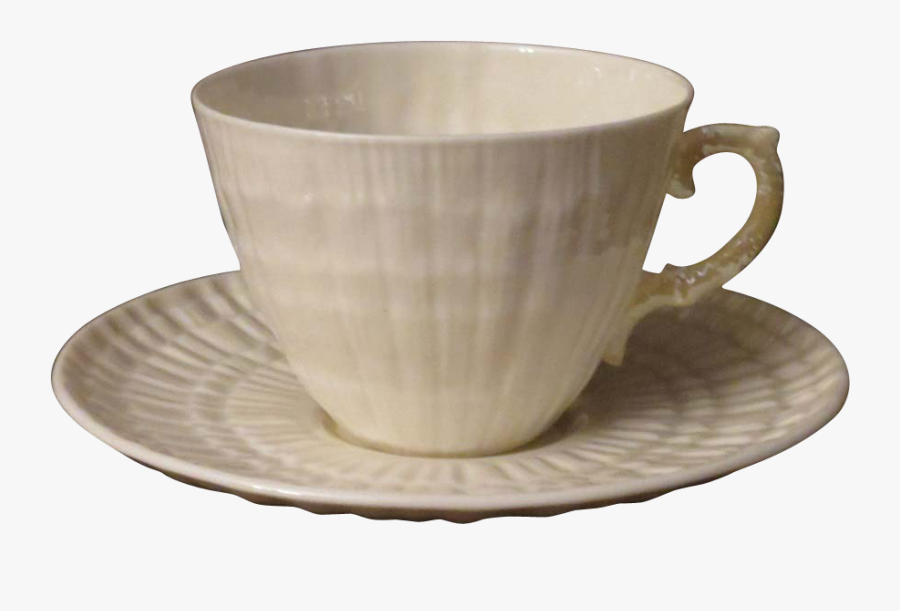 Belleek Limpet Yellow Lustre Teacup And Saucer Clipart - Saucer, Transparent Clipart