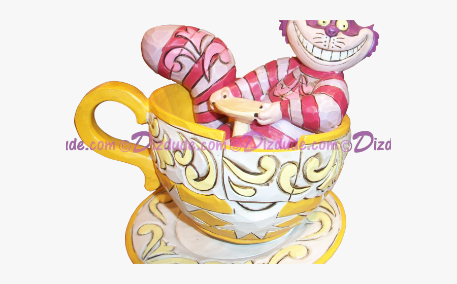 Tea Cup Clipart Disney - Cheshire Cat In Teacup Tattoo, Transparent Clipart