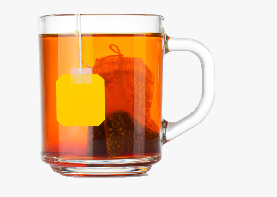 Glass Teacup With Tea Bag - Glass Of Tea Png, Transparent Clipart