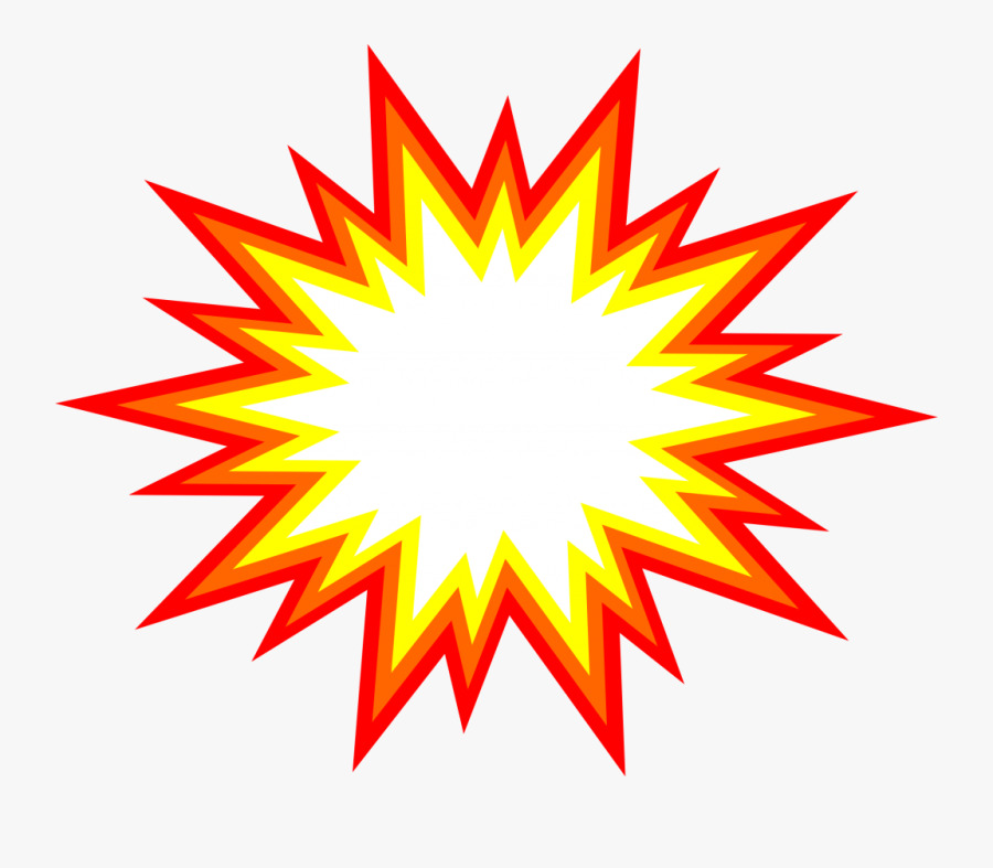 Explosion Clip Art Png - Cartoon Explosion Transparent Background, Transparent Clipart