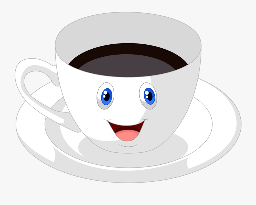 Transparent Cup Of Coffee Clipart - Coffee Cup With Face Clipart, Transparent Clipart