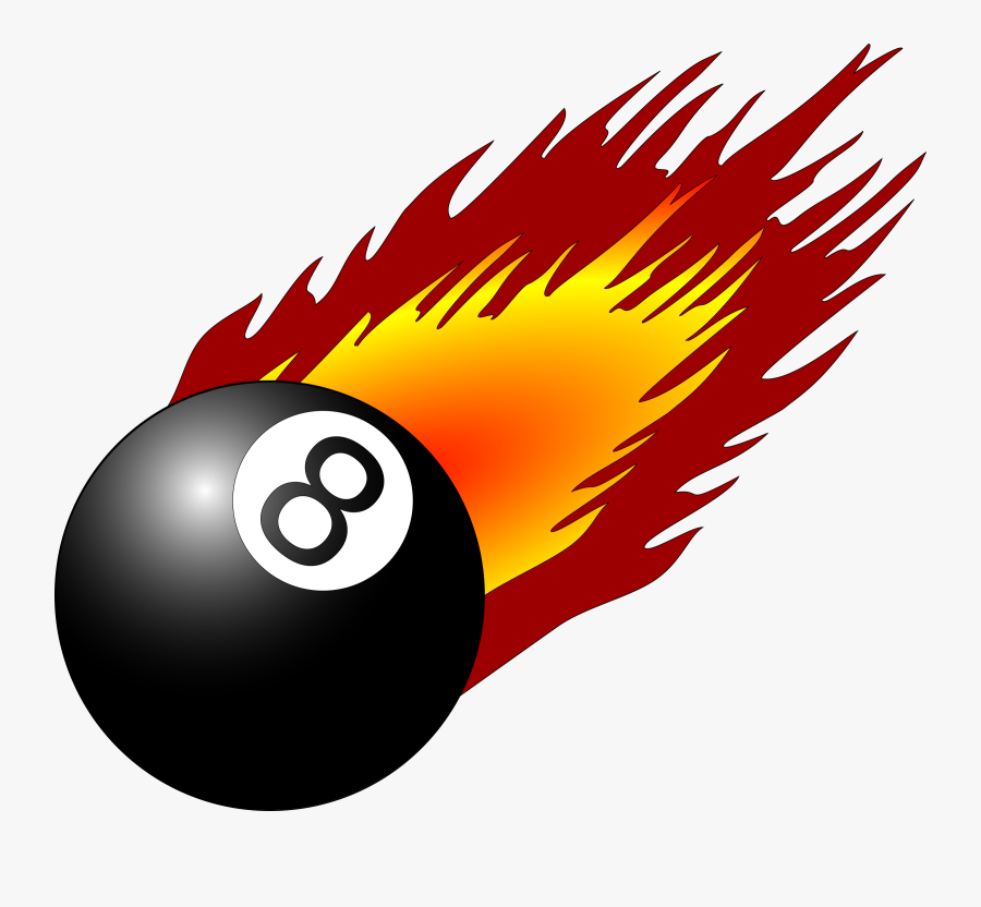 Flames Clip Art - Pool Balls Transparent Background, Transparent Clipart