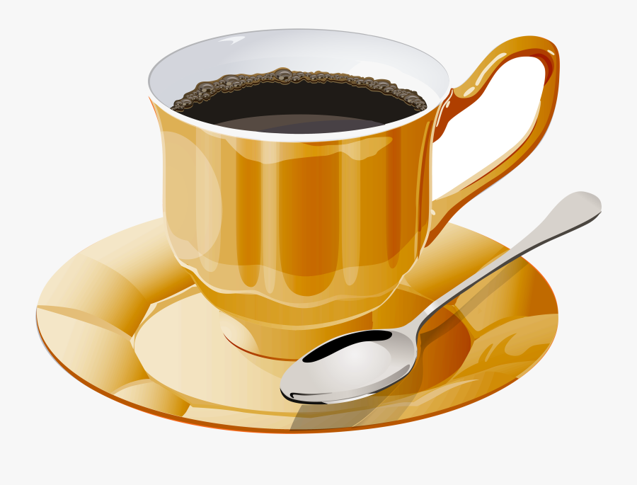 Coffee Yellow Cup Of Clipart Best Web Transparent Png - Transparent Background Coffee Clipart, Transparent Clipart