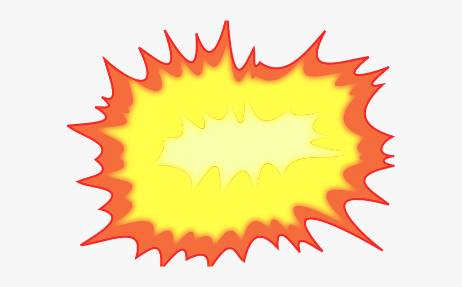 Fire Clipart Burst - Transparent Background Explosion Clipart, Transparent Clipart