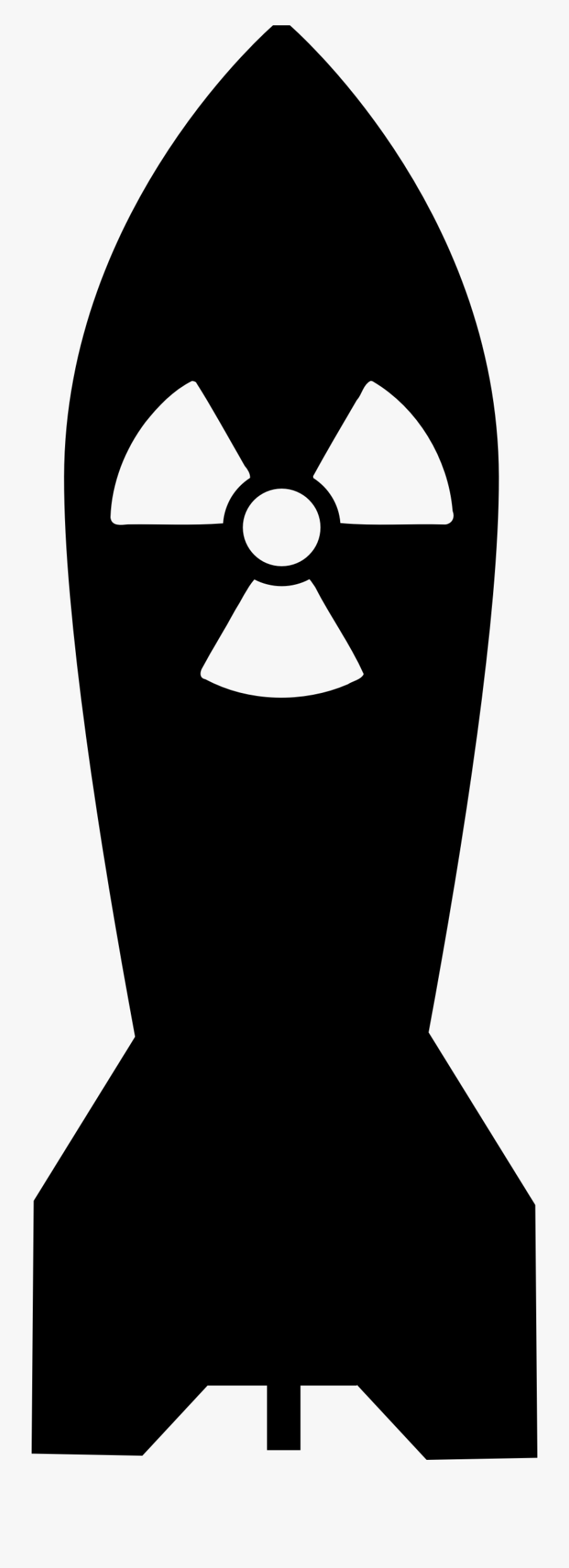 Atomic Bombings Of Hiroshima And Nagasaki Nuclear Weapon - Nuclear Weapon Clipart Black And White, Transparent Clipart