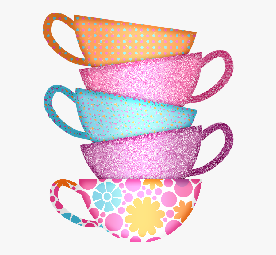 Mmd Gtp Tea Cups Stacked - Tea Cups Clipart Transparent, Transparent Clipart