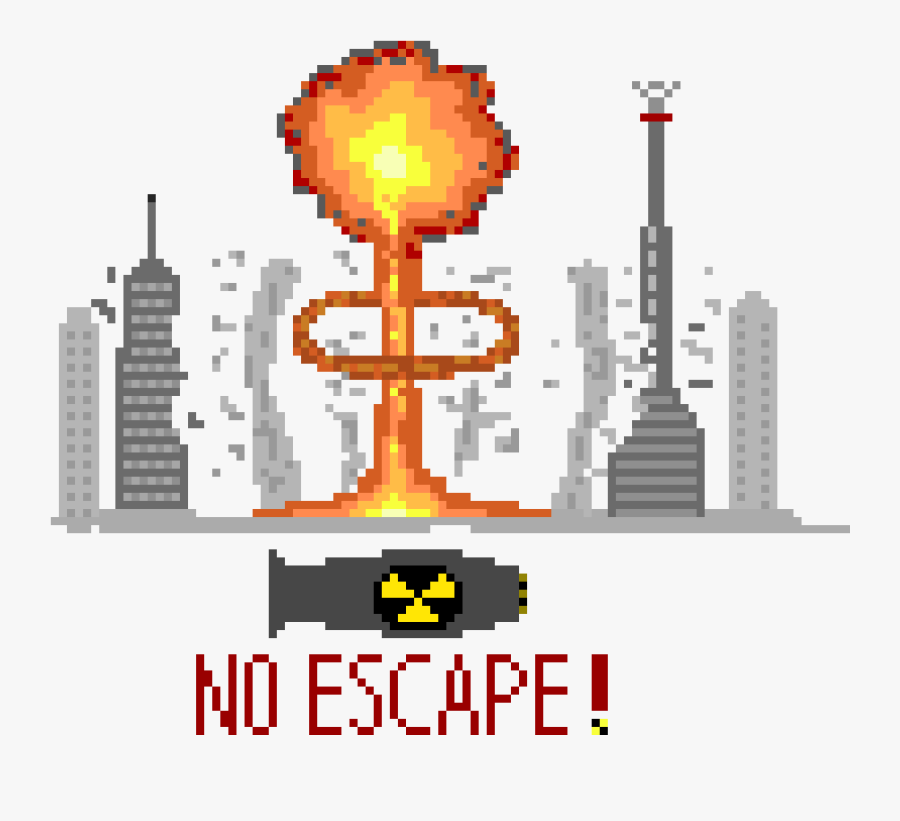 Pixel Explosion Png - Nuclear Explosion Gif Png, Transparent Clipart