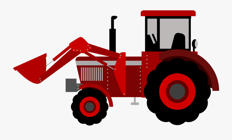 Tractor With Bucket Clipart, Transparent Clipart