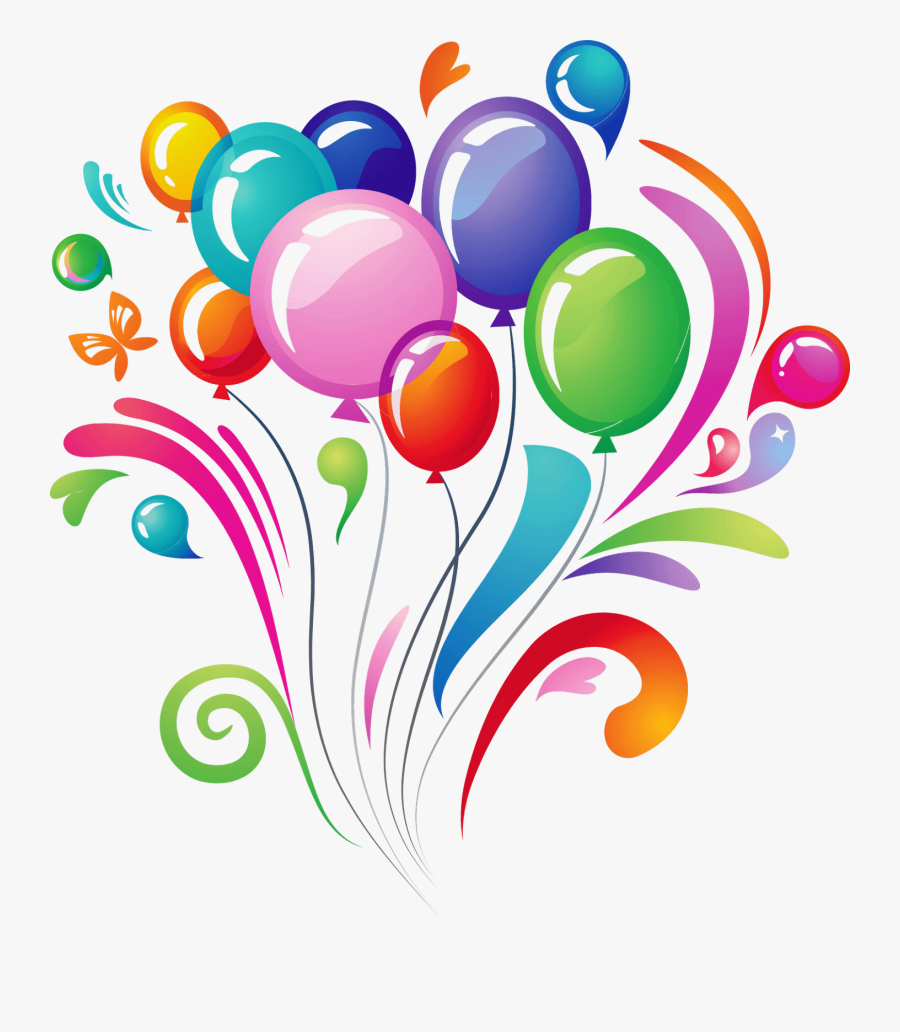Balloons Explosion Clip Arts - Birthday Png, Transparent Clipart
