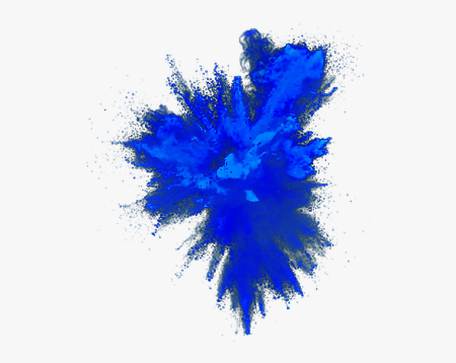 Powder Sticker By Lcarigi - Blue Powder Explosion Png, Transparent Clipart