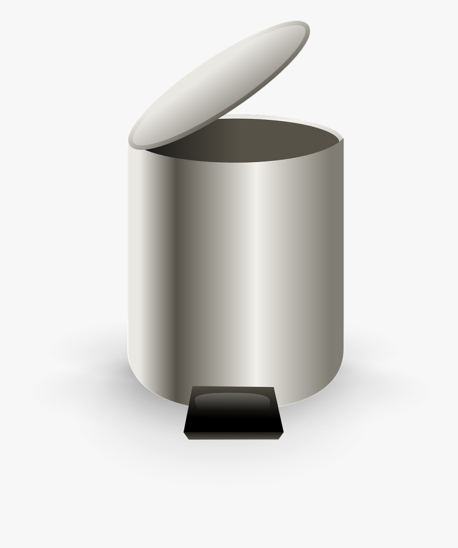 Open Trash Can Clip Art, Transparent Clipart