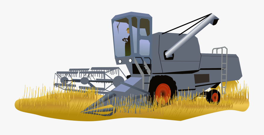Combine Tractor Clipart - Combine Harvester Clipart, Transparent Clipart
