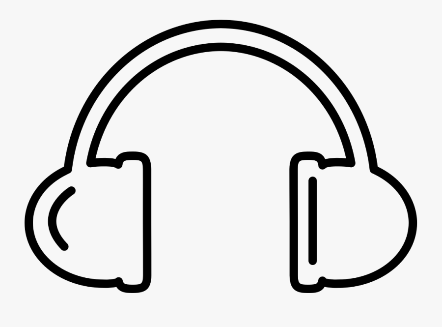 Headphones Outline Svg Png Icon Free Download, Transparent Clipart