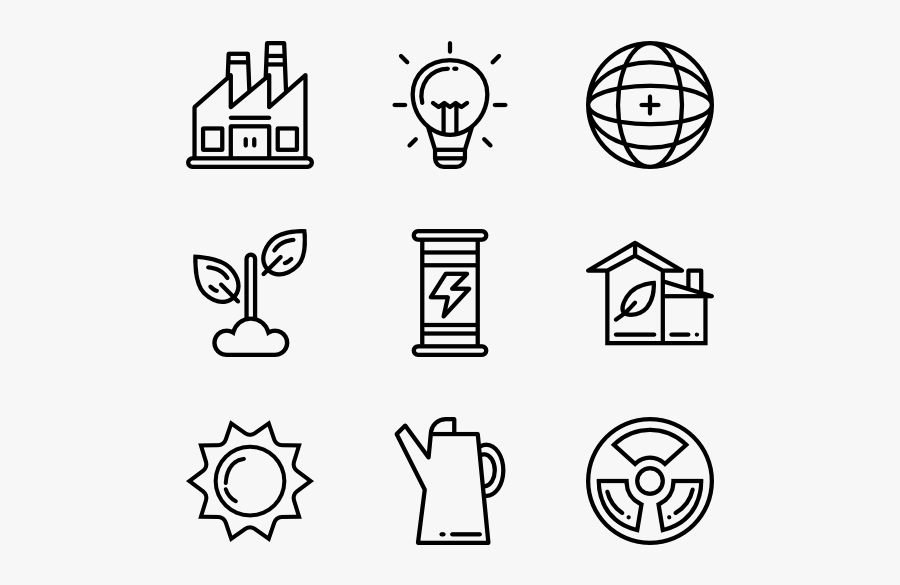 Eco - Course Icons, Transparent Clipart