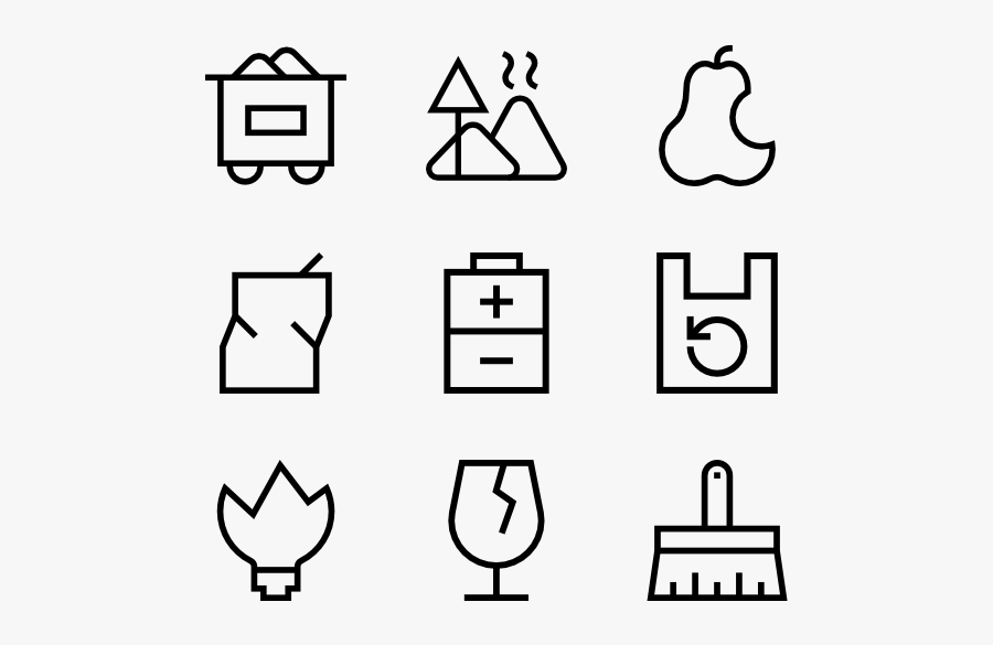 Garbage - Business Line Icon Png, Transparent Clipart