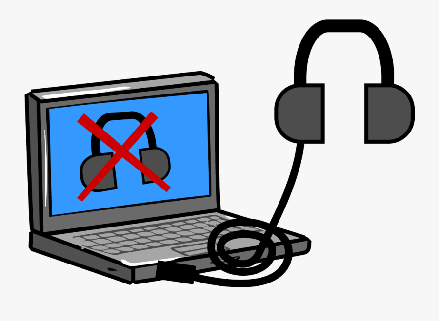 Headphones Clipart Computer - Broken Computer Png, Transparent Clipart