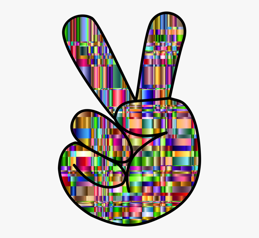 Visual Arts,peace Symbols,v Sign - Hippie Peace Sign Clip Art, Transparent Clipart