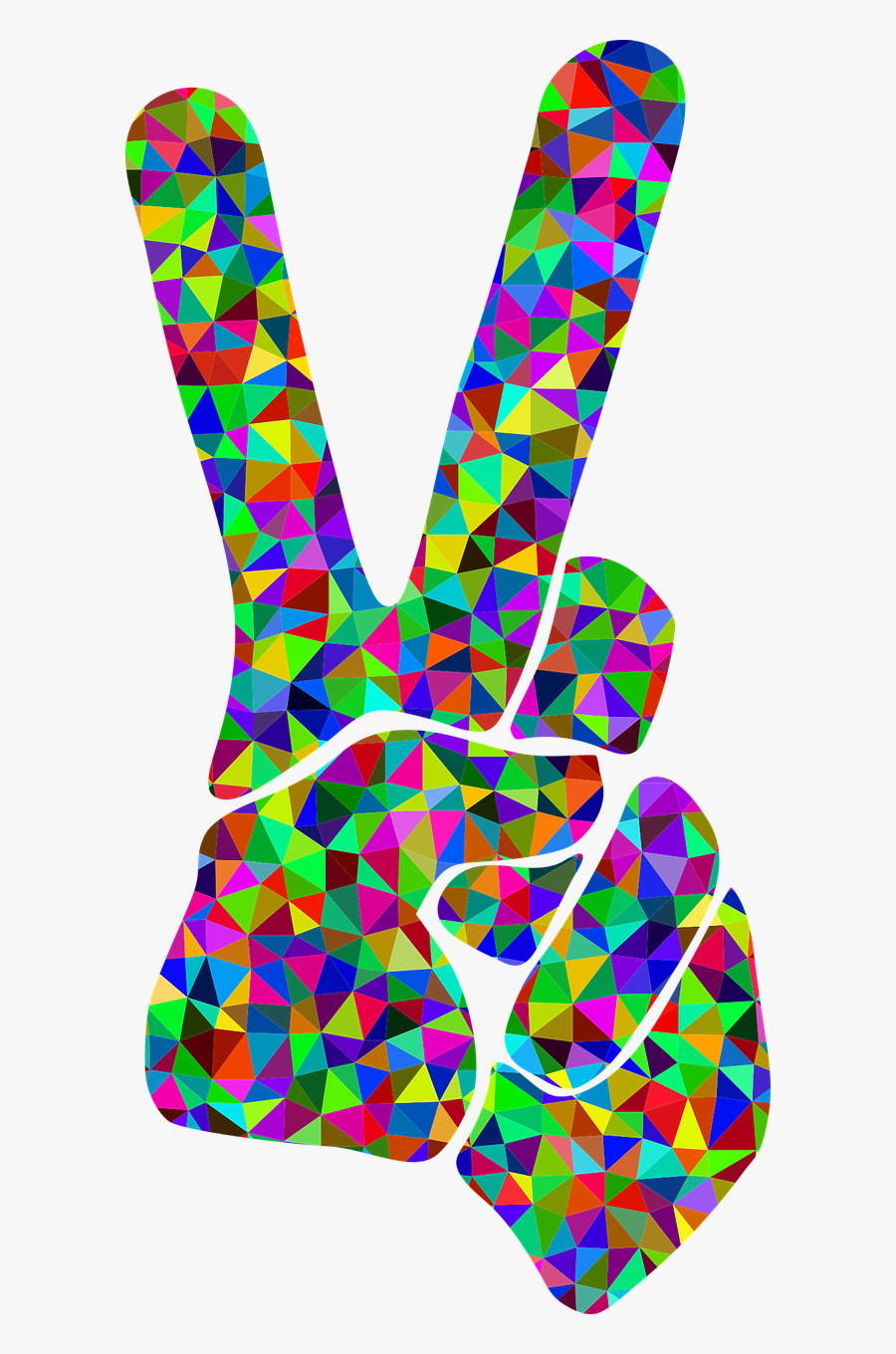 Transparent Peace Fingers Png - Transparent Background Peace Sign Clipart, Transparent Clipart