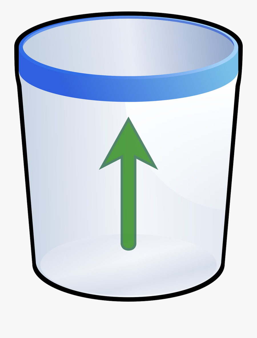 Undelete, Bin, Trashcan, Can, Green, Arrow - Animated Trash Bin, Transparent Clipart