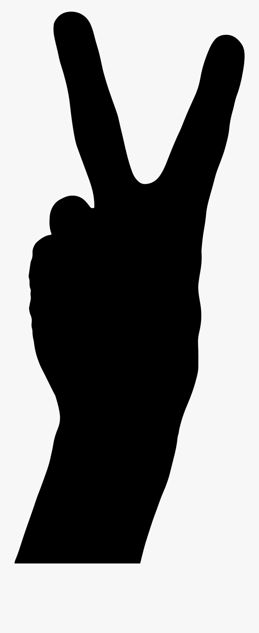 Clip Art Asian Peace Sign - Simbolo De La Victoria, Transparent Clipart