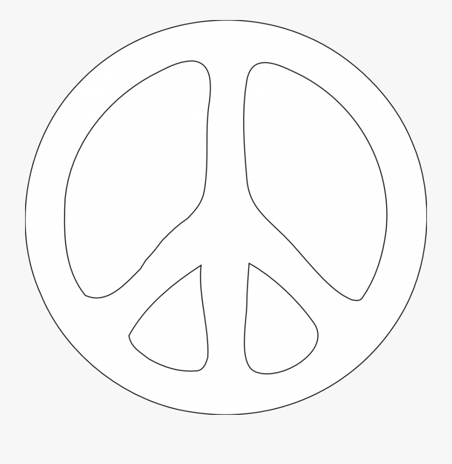 Transparent Peace Sign Clipart - Circle, Transparent Clipart