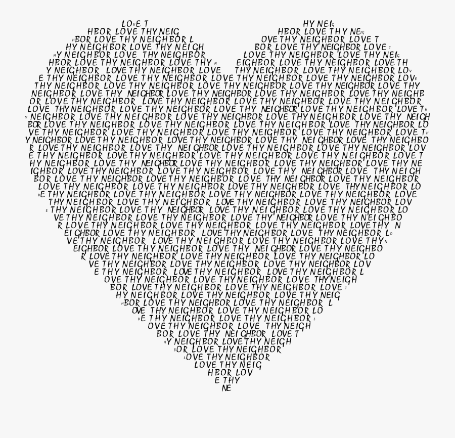 Peace Sign Heart - Heart With A Peace Sign, Transparent Clipart