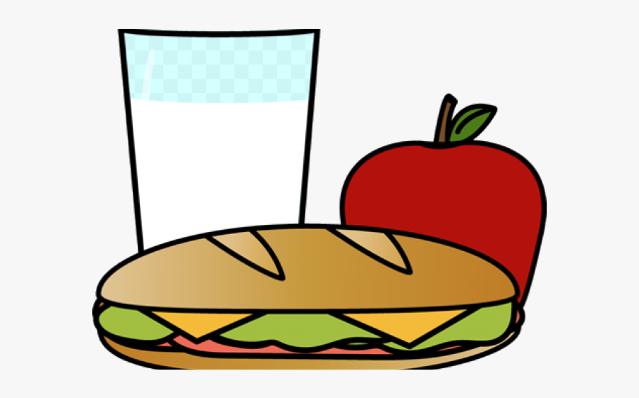 Healthy Food Clipart Snack Diet Transparent Png - Lunch Clipart Png, Transparent Clipart