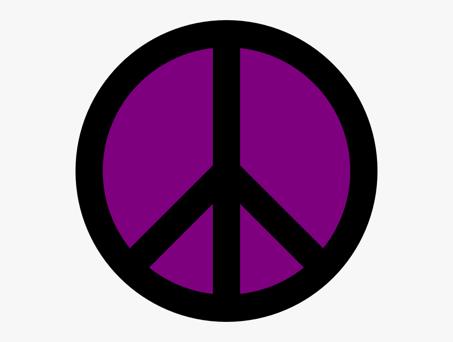 Peace Purple, Transparent Clipart