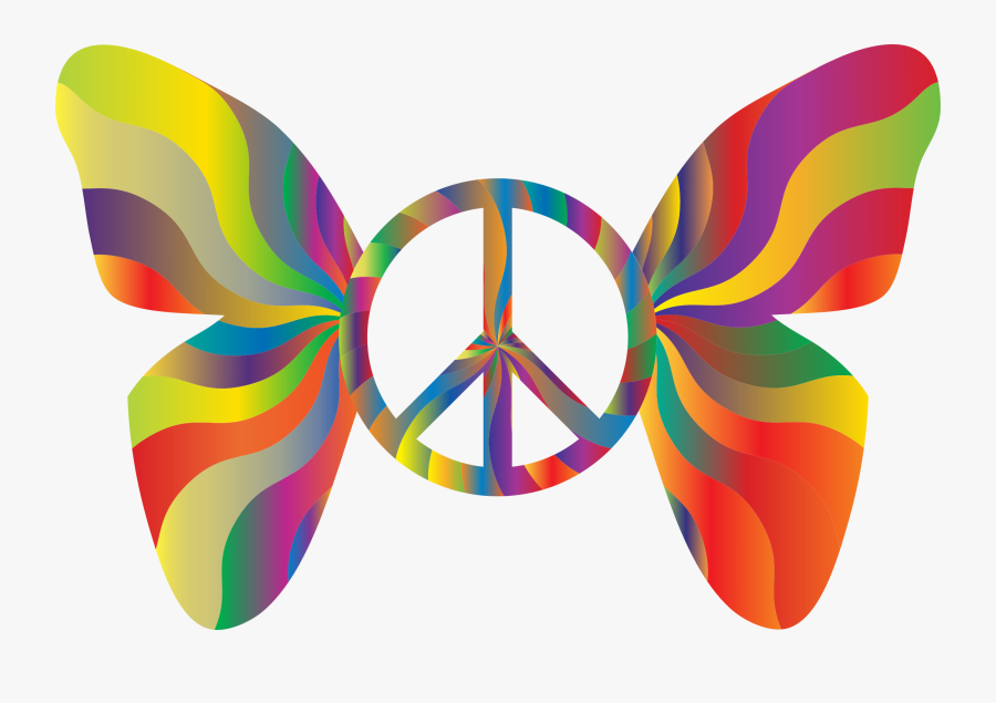 Peace Symbols Christian Symbolism Hippie - Groovy Peace Sign Clip Art, Transparent Clipart