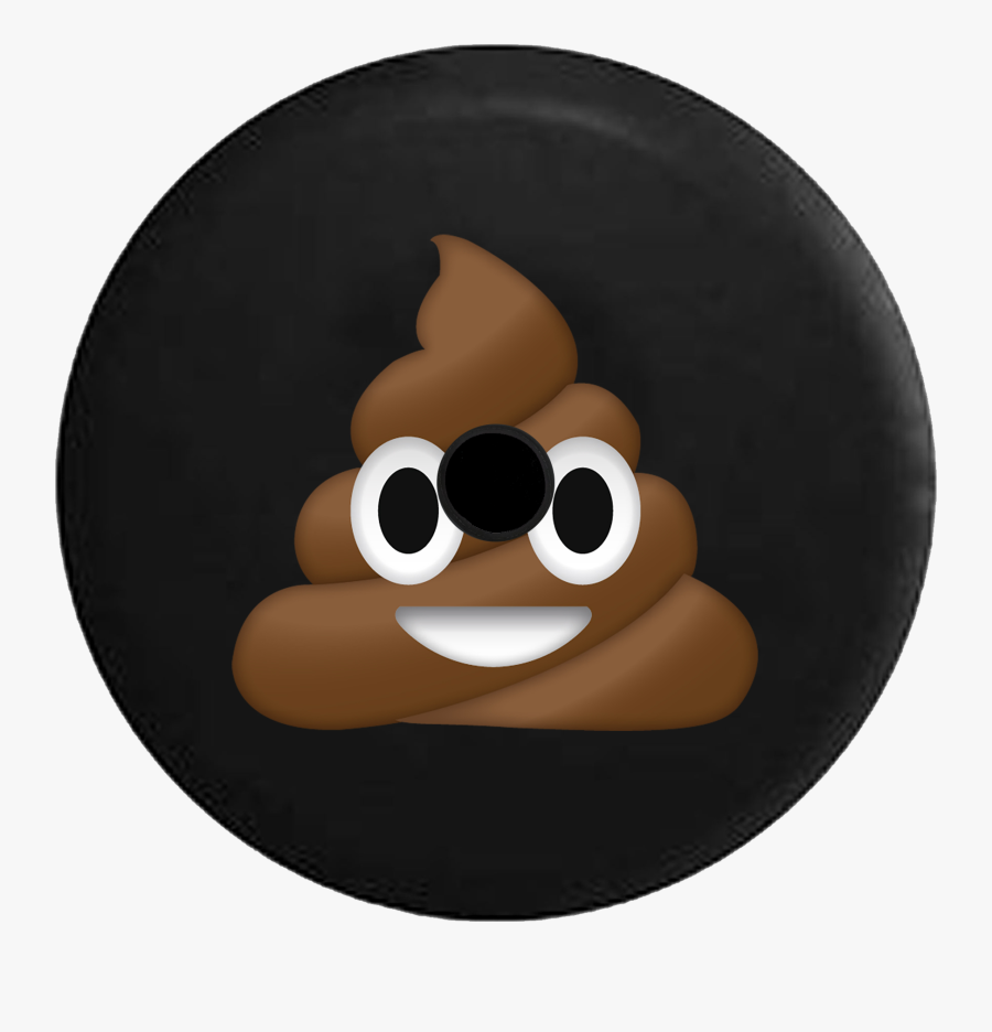 Jeep Wrangler Jl Backup Camera Day Poop Face Text Emoji - Cartoon, Transparent Clipart