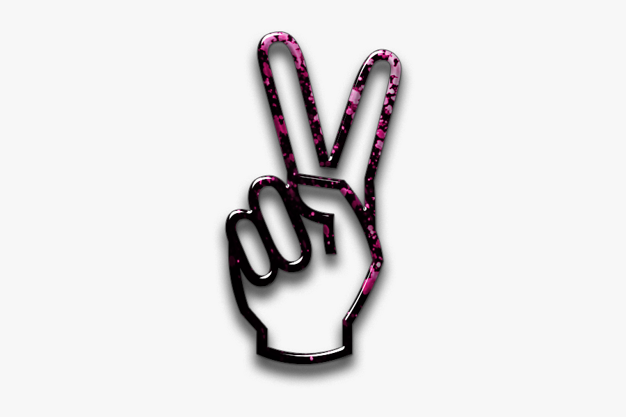 Hand Sign Blossom Festival - Transparent Peace Sign Hand, Transparent Clipart