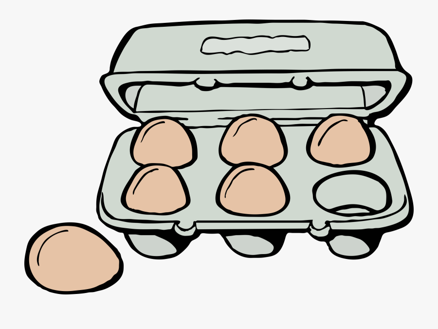 Carton Of Brown Eggs - Clip Art Carton Of Eggs, Transparent Clipart