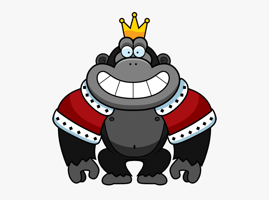 Camper Kong Logo - Cartoon Gorilla Waving, Transparent Clipart