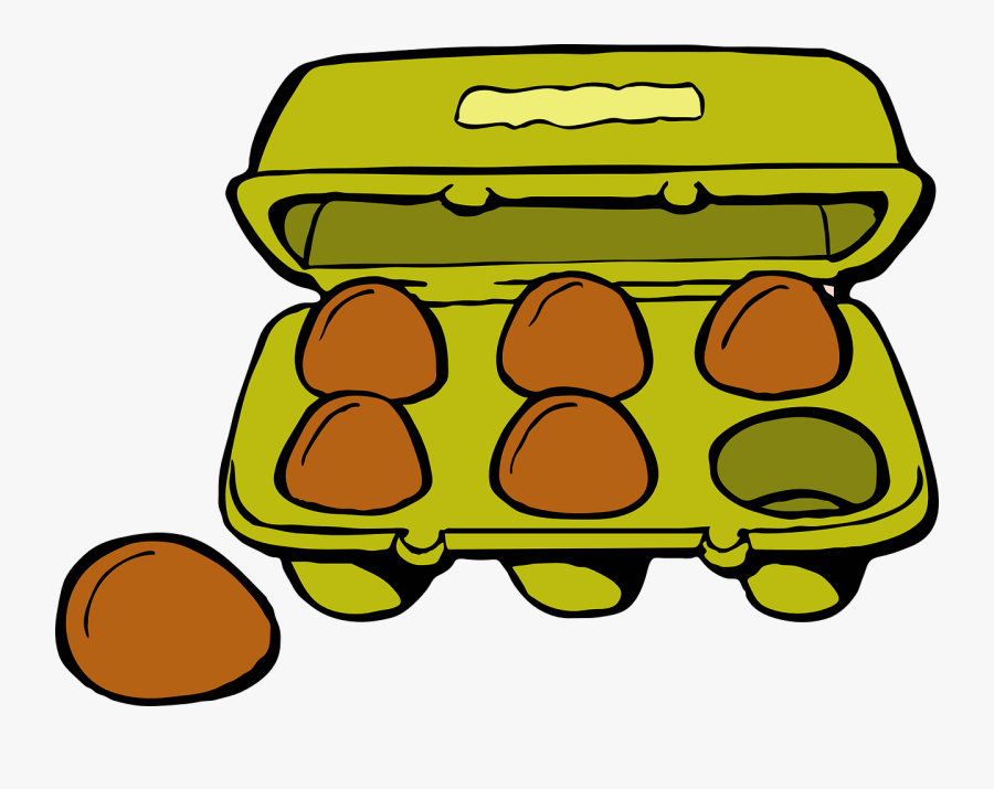 Breakfast Clip Art 10, - Clip Art Carton Of Eggs, Transparent Clipart