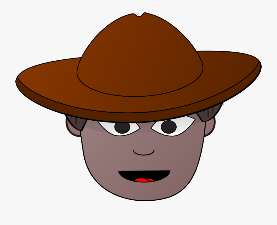 Head,fedora,sombrero - Clip Art, Transparent Clipart